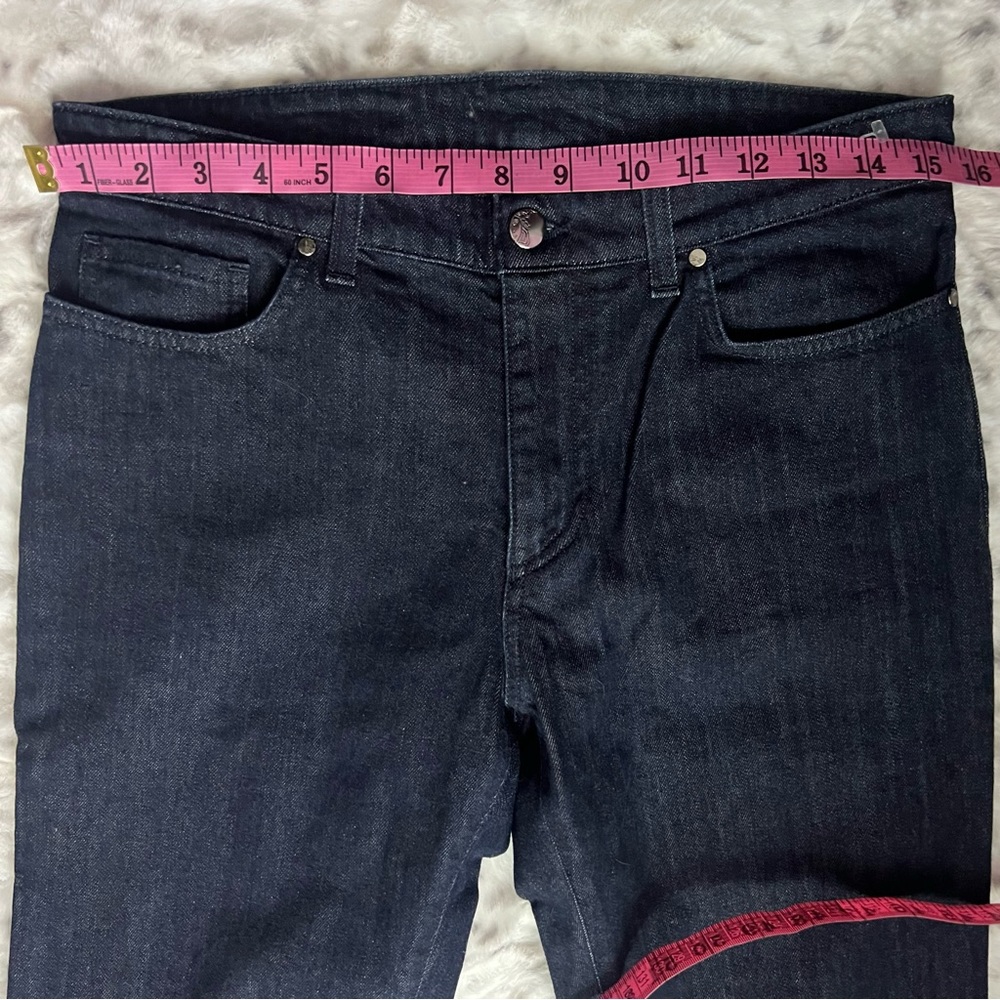 Versace jeans Medusa logo metal emblem buttons charm straight leg dark wash 💎 - Picture 14 of 16
